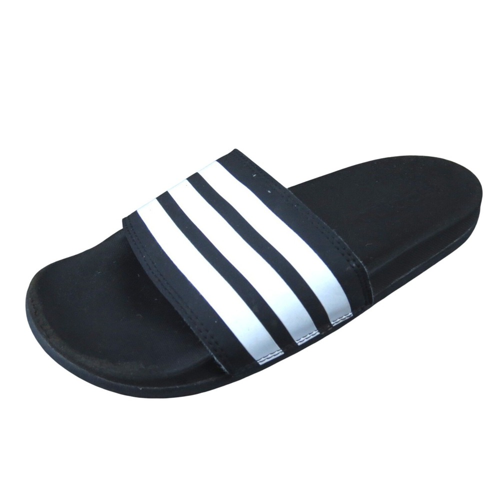 Adidas Adilette Slides Men's 6 Black‎ White Sport Comfort Slip-On Sandals